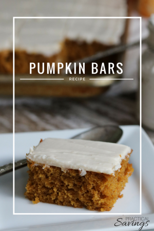 Moist Pumpkin Bar Dessert Recipe