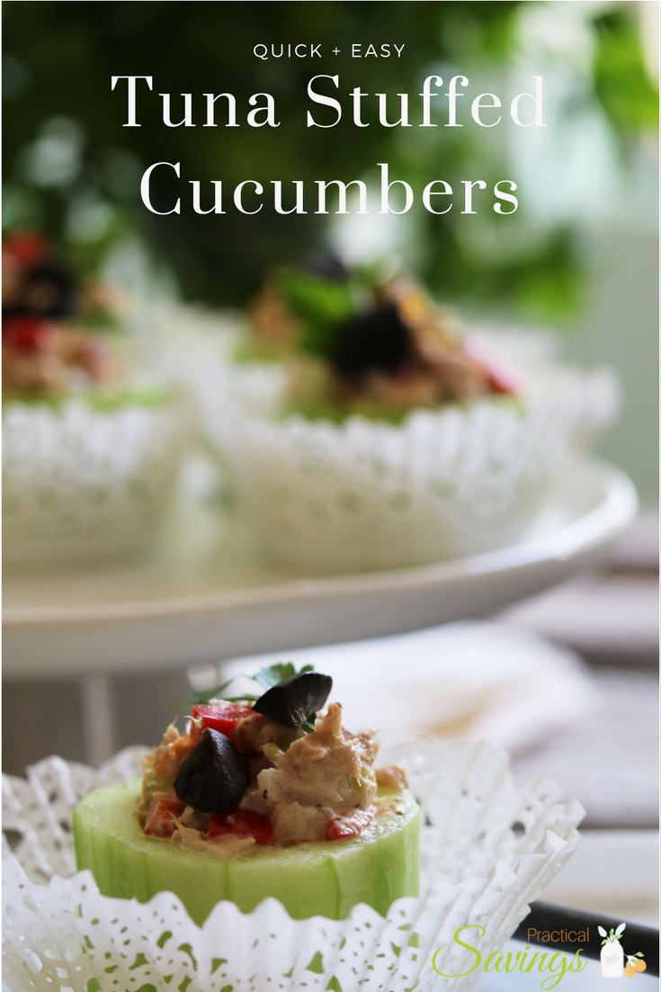Tuna Stuffed Cucumbers Recipe – A perfect appetizer for warm days