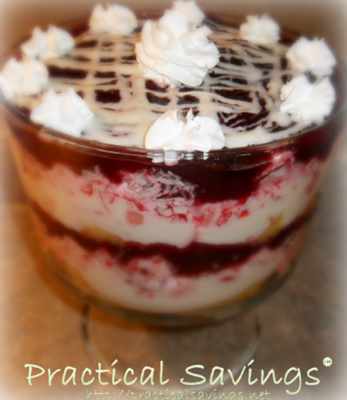 Looking for ways to use up the leftover cranberry sauce? This trifle is so yummy!