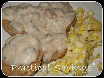 {Grain Mill Wagon Challenge Guest Post} Whole Wheat Biscuits and Gravy