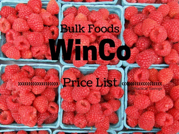 WinCo Foods Bulk Price List