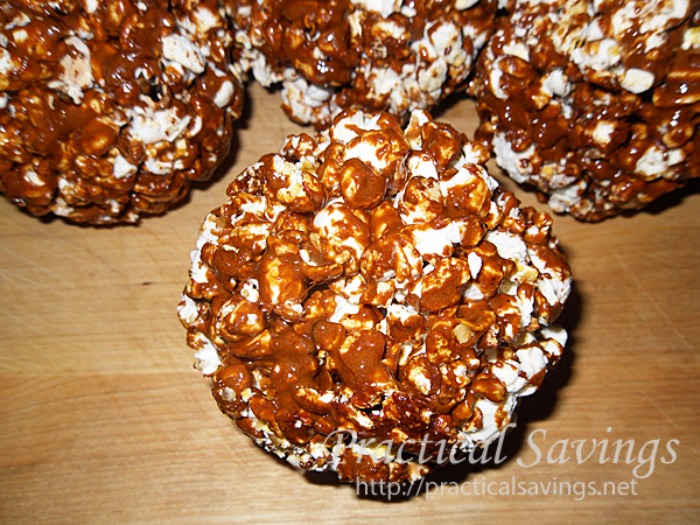 Coffee Flavored Popcorn Balls