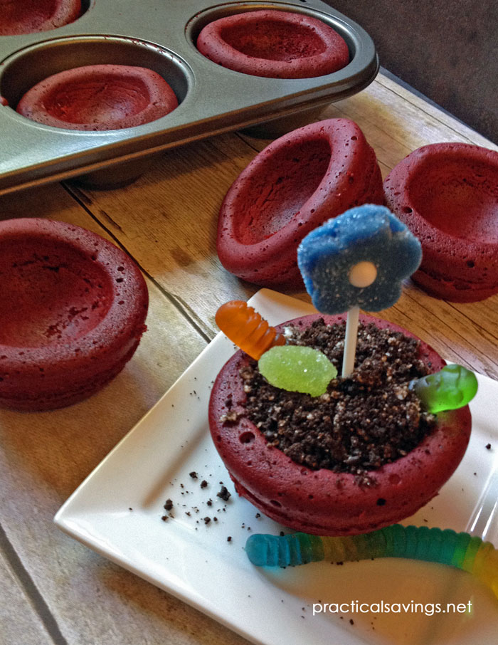 Cute Flower Pot Cupcakes