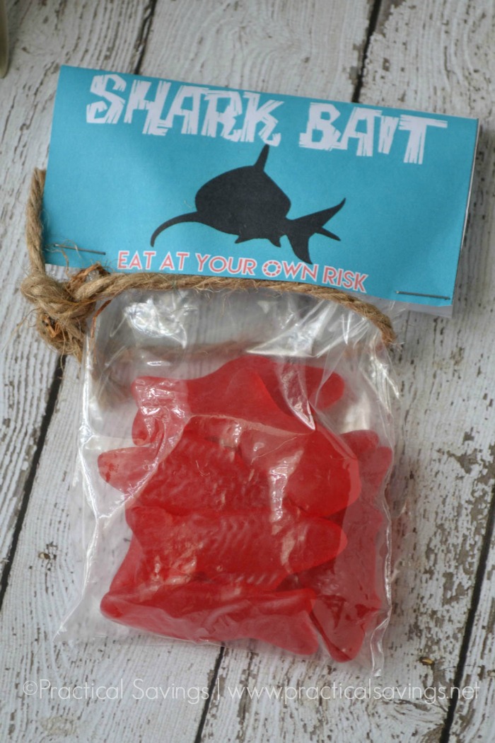 Shark Week Shark Bait Treat Bags with Printable