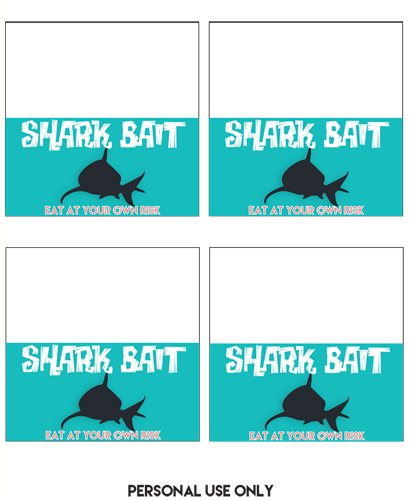 Shark Week Shark Bait Printable