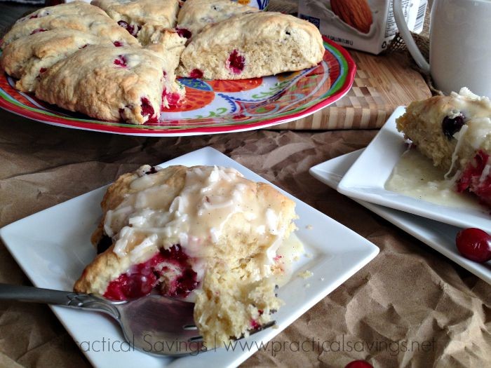 Enjoy these delicious Coconut Cranberry Scones for breakfast.