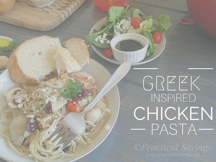 Greek Inspired Chicken Pasta Hor